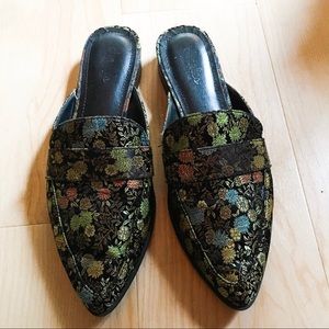 Floral Print Mule